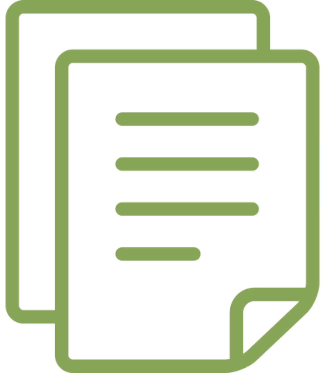 Icône de documents, symbolisant la création et gestion de fichiers