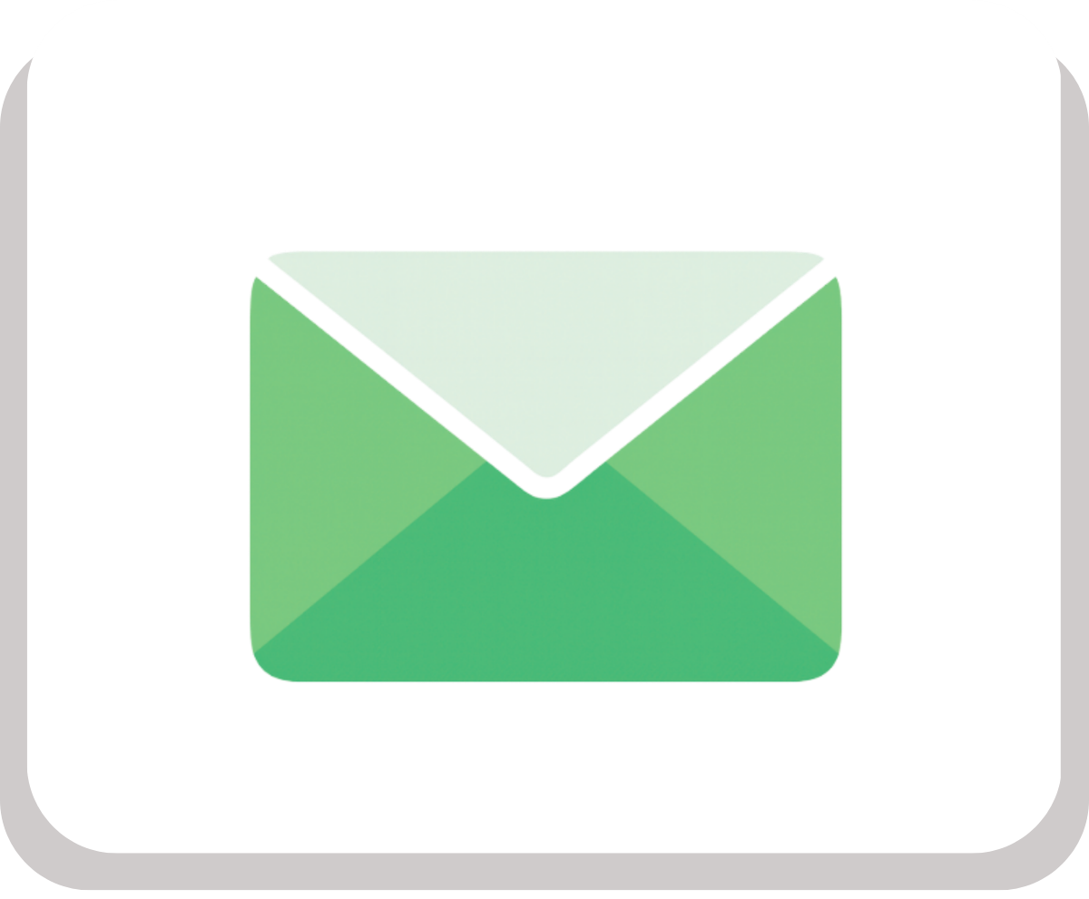 Icône d’une enveloppe bleue représentant la gestion des emails et des campagnes marketing dans Dolibarr